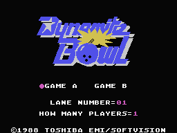 Dynamite Bowl Title Screen